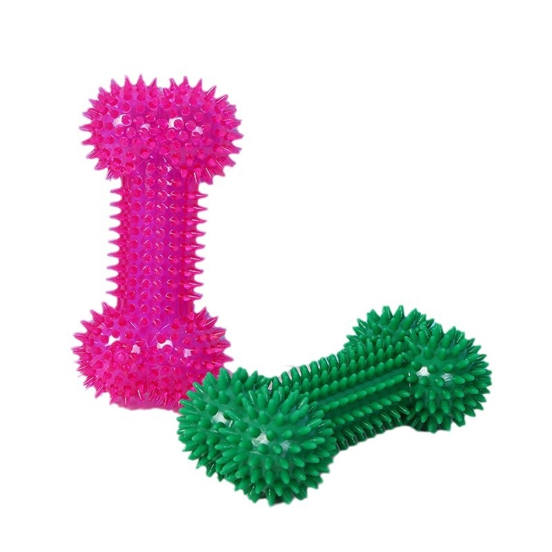 Pet Dog Chew Toy Bone-Shaped S - Interactive Squeaky Plush Dog Toy ulasan dan harga