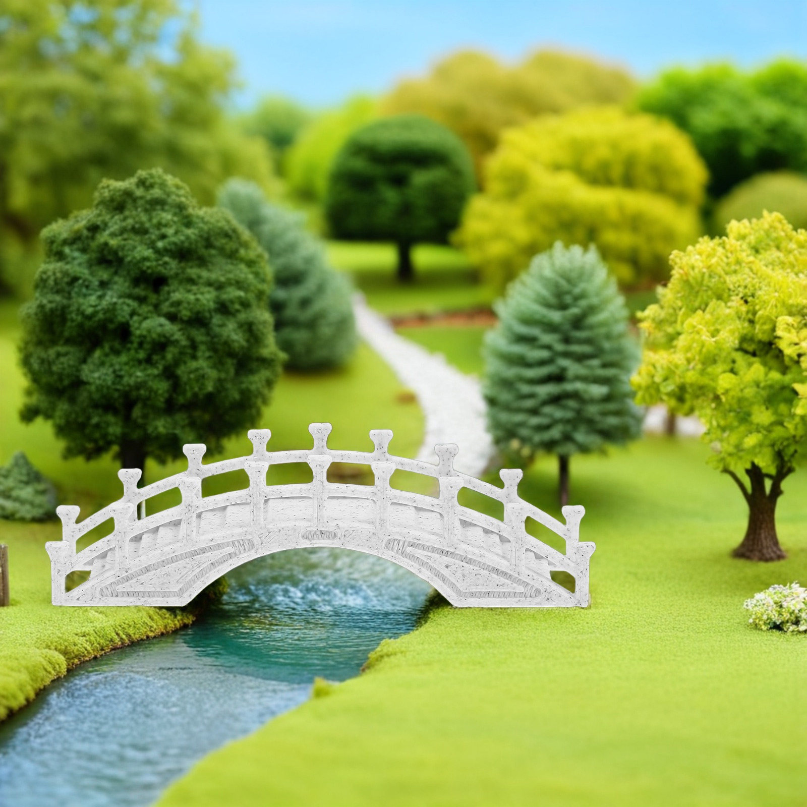 Miniature Arch Bridge Ornament - Aquarium ulasan dan harga