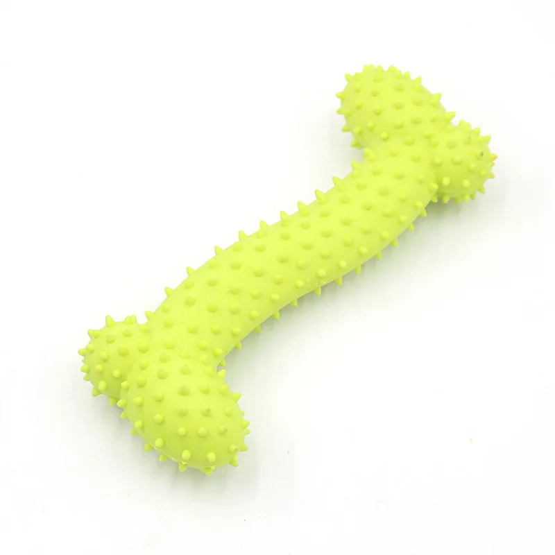 Durable Pet TPR Solid Rubber B - Teeth Cleaning Dog Chew Bone ulasan dan harga
