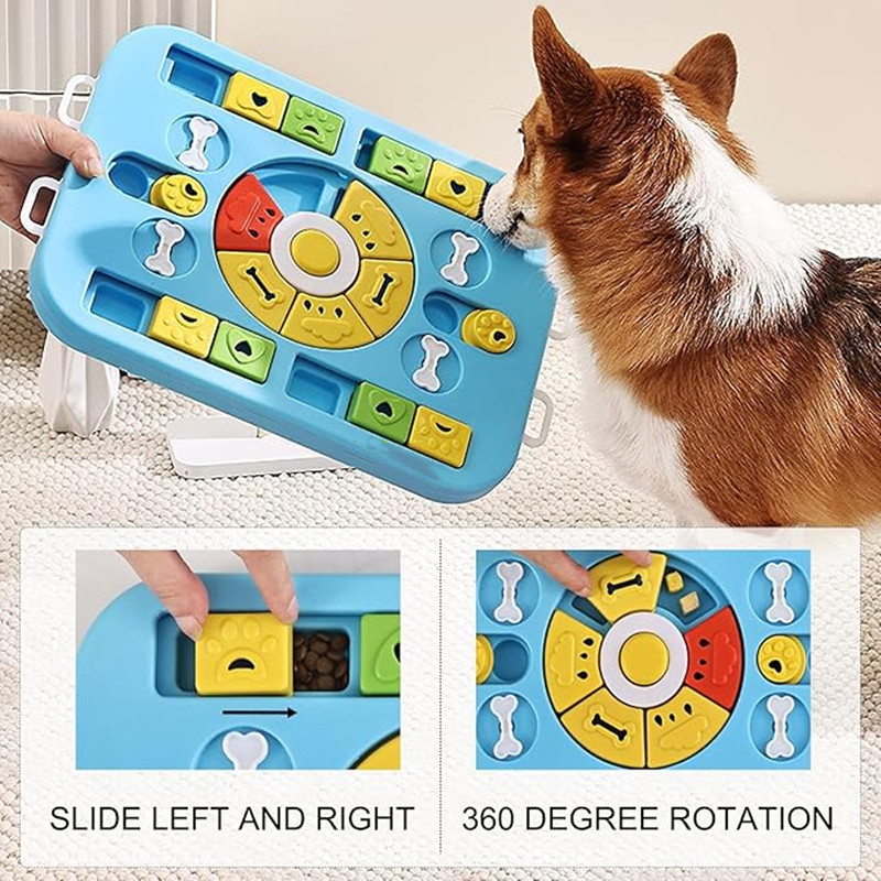 Interactive Dog Puzzle Toy for - Interactive Squeaky Plush Dog Toy ulasan dan harga