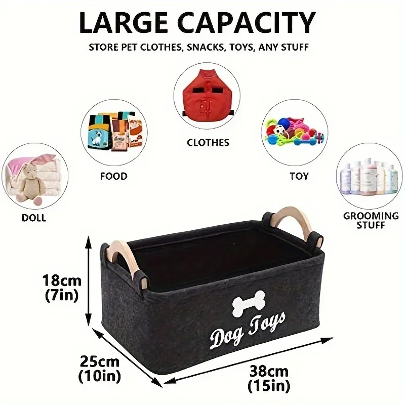 Felt pet toy box, dog toy box, - Indestructible Dog Chew Toy ulasan dan harga