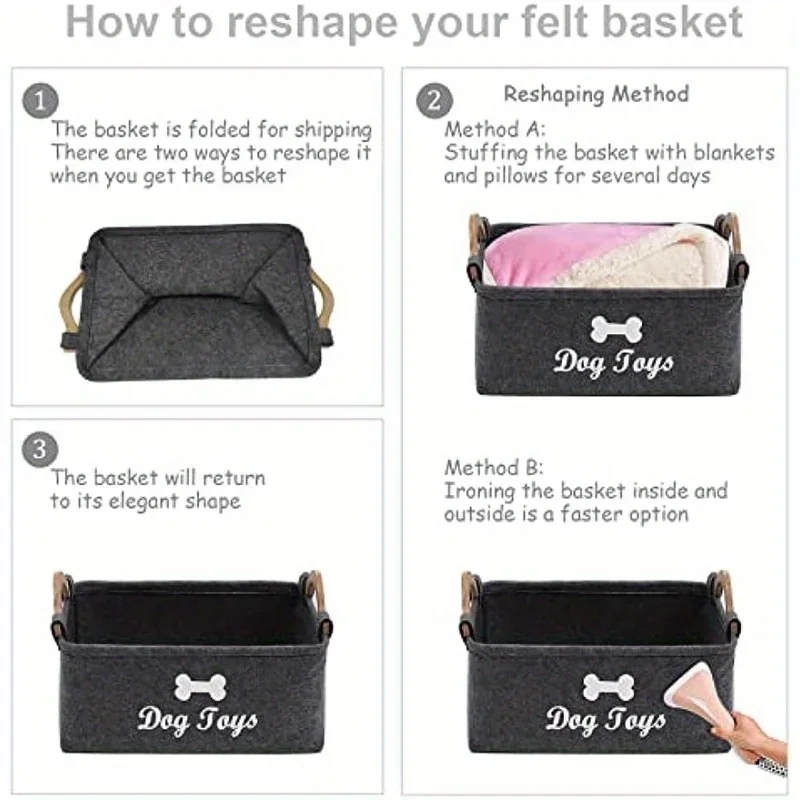 Felt pet toy box, dog toy box, - Indestructible Dog Chew Toy ulasan dan harga