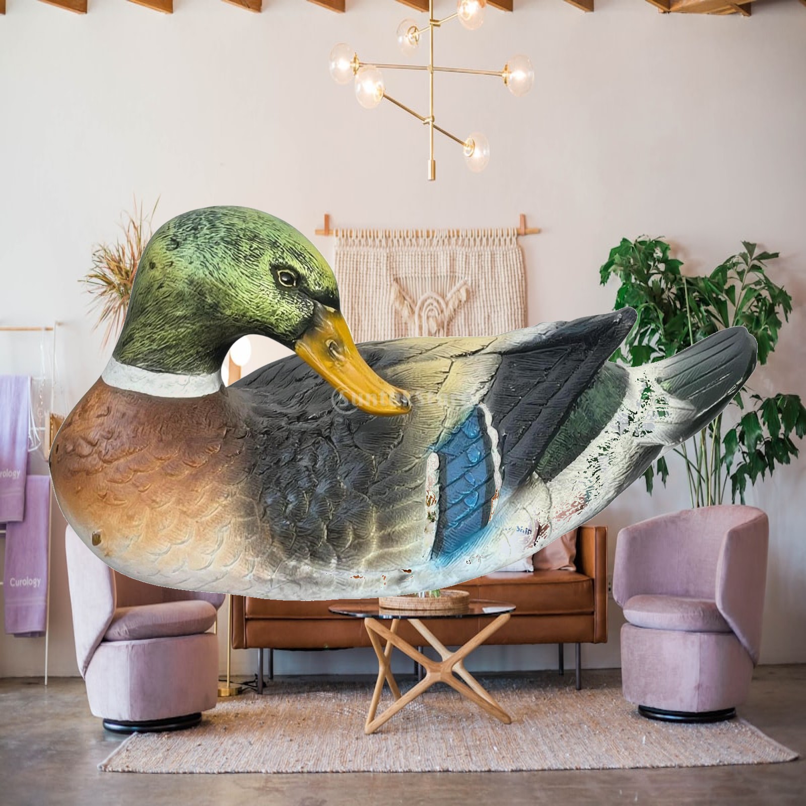 Resin Duck Figurine Outdoor Po - Aquarium ulasan dan harga